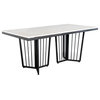 Derek Marble Top Dining Table for 6