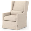 Swivel Wing Chair, Jette Linen