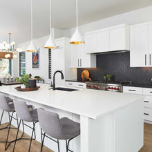 black backsplash