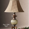 Uttermost 26325 Lamp with Wave Pattern Shade from the Gavet Collection