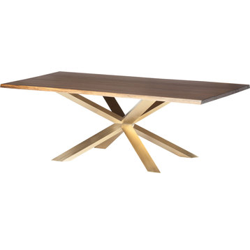 Couture Dining Table - Seared, Gold, small