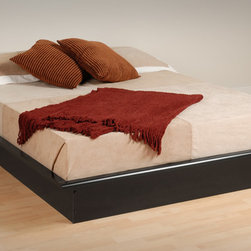 Prepac Modern Platform Bed in Black - Platform Beds
