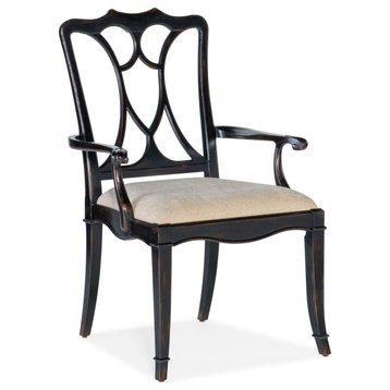 Hooker Furniture 6750-75300 Charleston 26"W Wood Framed Fabric - Black Cherry