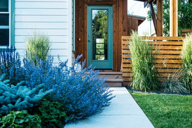 Example of an eclectic exterior home design in Other