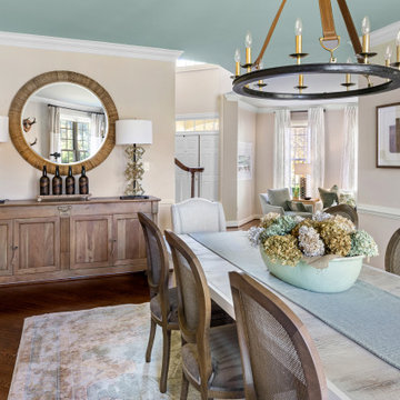 Aqua Ceiling Dining Room