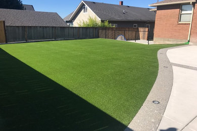 Backyard remodeling/ synthetic turf / fence and gate installation