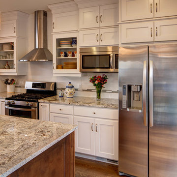 Traditional White / Linen Kitchen Great Room Remodel