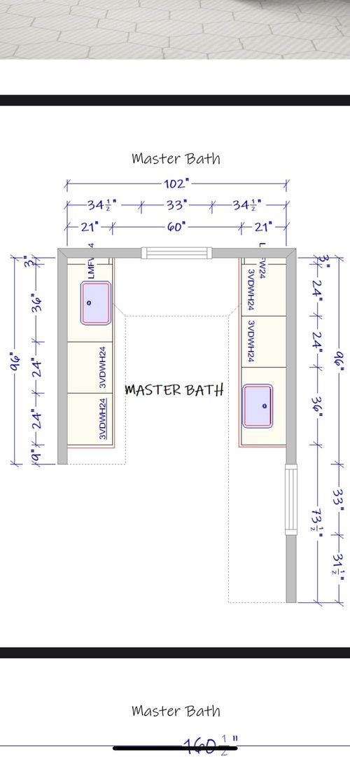 Vanities facing each other?