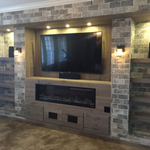 Basement Fireplace