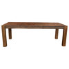 A-America Anacortes 90" Butterfly Leaf Leg Dining Table, Salvage Mahogany