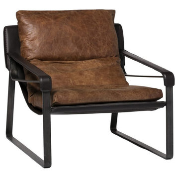 Connor Club Chair,Brown