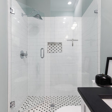 Vintage Bathroom Remodeling with Walk-In Shower