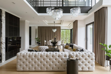 Inspiration for a modern living room in Other.