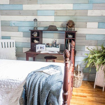 How to DIY a Plank Wall with Chalk Paint