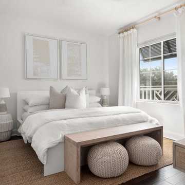 Modern Coastal Organic Guest Bedroom