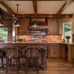 75 Beautiful Galley Kitchen With Slate Backsplash Pictures Ideas