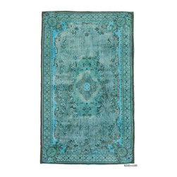 Hand Carved Over-Dyed Rug - Area Rugs