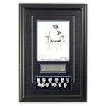 Heritage Sports Art - Original Art of the MLB 1907 Detroit Tigers Uniform - This beautifully framed piece features an original piece of watercolor artwork glass-framed in an attractive two inch wide black resin frame with a double mat. The outer dimensions of the framed piece are approximately 17" wide x 24.5" high, although the exact size will vary according to the size of the original piece of art. At the core of the framed piece is the actual piece of original artwork as painted by the artist on textured 100% rag, water-marked watercolor paper. In many cases the original artwork has handwritten notes in pencil from the artist. Simply put, this is beautiful, one-of-a-kind artwork. The outer mat is a rich textured black acid-free mat with a decorative inset white v-groove, while the inner mat is a complimentary colored acid-free mat reflecting one of the team's primary colors. The image of this framed piece shows the mat color that we use (Medium Blue). Beneath the artwork is a silver plate with black text describing the original artwork. The text for this piece will read: This original, one-of-a-kind watercolor painting of the 1907 Detroit Tigers uniform is the original artwork that was used in the creation of this Detroit Tigers uniform evolution print and tens of thousands of other Detroit Tigers products that have been sold across North America. This original piece of art was painted by artist Bill Band for Maple Leaf Productions Ltd. Beneath the silver plate is a 3" x 9" reproduction of a well known, best-selling print that celebrates the history of the team. The print beautifully illustrates the chronological evolution of the team's uniform and shows you how the original art was used in the creation of this print. If you look closely, you will see that the print features the actual artwork being offered for sale. The piece is framed with an extremely high quality framing glass. We have used this glass style for many years with excellent results. We package every piece very carefully in a double layer of bubble wrap and a rigid double-wall cardboard package to avoid breakage at any point during the shipping process, but if damage does occur, we will gladly repair, replace or refund. Please note that all of our products come with a 90 day 100% satisfaction guarantee. Each framed piece also comes with a two page letter signed by Scott Sillcox describing the history behind the art. If there was an extra-special story about your piece of art, that story will be included in the letter. When you receive your framed piece, you should find the letter lightly attached to the front of the framed piece. If you have any questions, at any time, about the actual artwork or about any of the artist's handwritten notes on the artwork, I would love to tell you about them. After placing your order, please click the "Contact Seller" button to message me and I will tell you everything I can about your original piece of art. The artists and I spent well over ten years of our lives creating these pieces of original artwork, and in many cases there are stories I can tell you about your actual piece of artwork that might add an extra element of interest in your one-of-a-kind purchase.