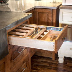Wood Tiered Cutlery Tray - Kitchen Drawer Organizers