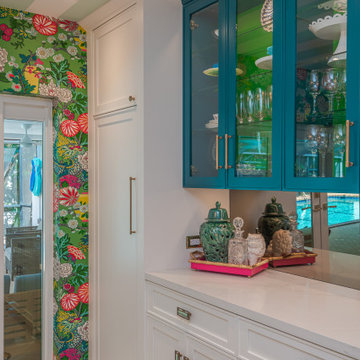 Colorful Chinoiserie Kitchen