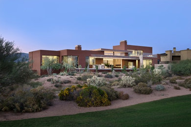 Example of a minimalist exterior home design in Phoenix