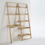 Ladder Wooden Desk With Shelving, Whitewash