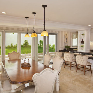 Dining & Kitchen with Backyard Retreat
