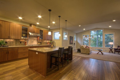 Inspiration for a modern kitchen remodel in Portland