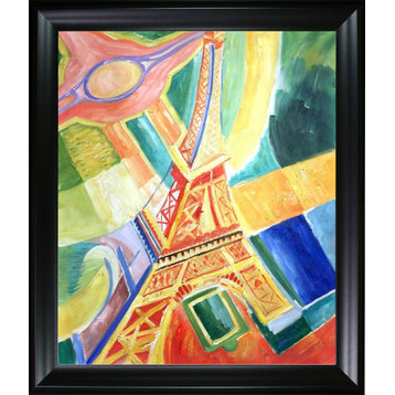 La Pastiche La Tour Eiffel, 1928 with Black Matte Frame, 25" x 29"