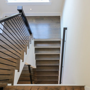 Project #65 | Contemporary Staircase with Vertical Metal Balusters