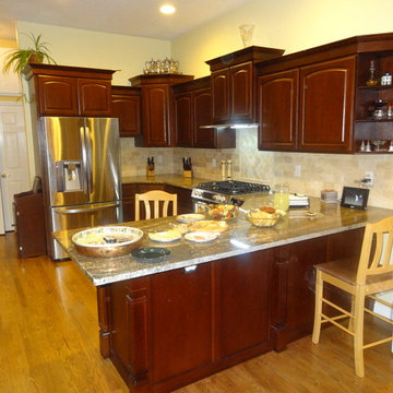 Oak Kitchen to Cherry-Brown