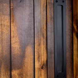 Modern Flush Barn Door Pull - Door Levers