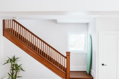 Example of a beach style staircase design in Toronto