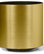 Cylinder Plant Container, Brushed Gold, 12"