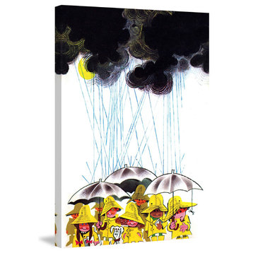 "Heavy Rain" Painting Print on Canvas by Curtis