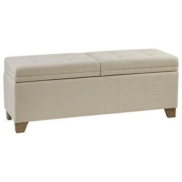 Madison Park Ashcroft Soft Close Storage Bench, Natural