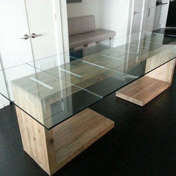 Glass Top Dining and Side Table - Dining Tables
