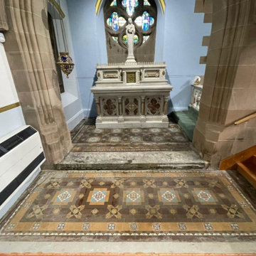 Victorian Tiled Chancel Renovated St Marys Church Coatbridge