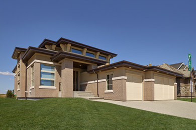 Example of a trendy exterior home design in Edmonton