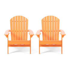 Elise Outdoor Acacia Wood Adirondack Chair, Set of 2