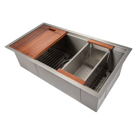 ZLINE Undermount Single Bowl Sink in Stainless Steel with Accessories