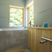 Small house bathroom configuration