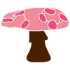 Large Mushroom Stencil 3 for Painting