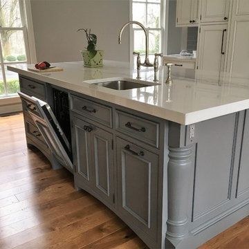 Two-tone French Country Kitchen