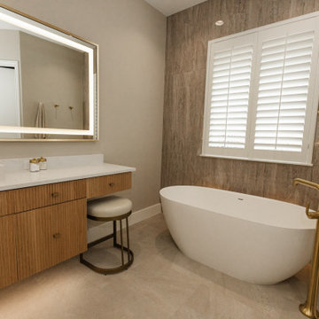 Lux Modern Spa Master bathroom