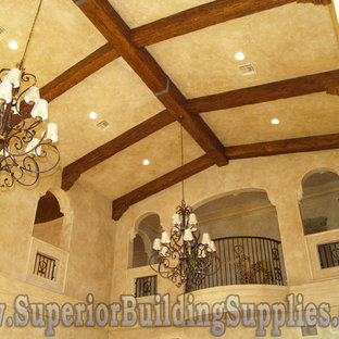 Mediterranes Wohnzimmer in Miami