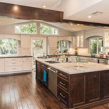 Kitchen & living room addition including an outdoor living space