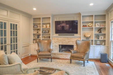 Example of a classic family room design in Atlanta