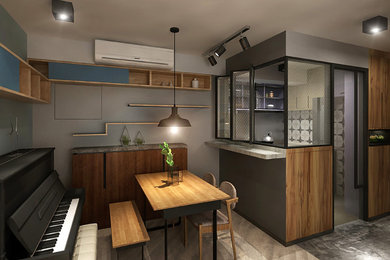 Inspiration for a modern home design remodel in Hong Kong