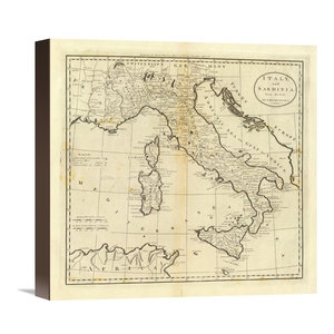 Connecticut 1795 Stretched Canvas Giclee By Mathew Carey 16 X13 Contemporary Prints And Posters By Global Gallery
